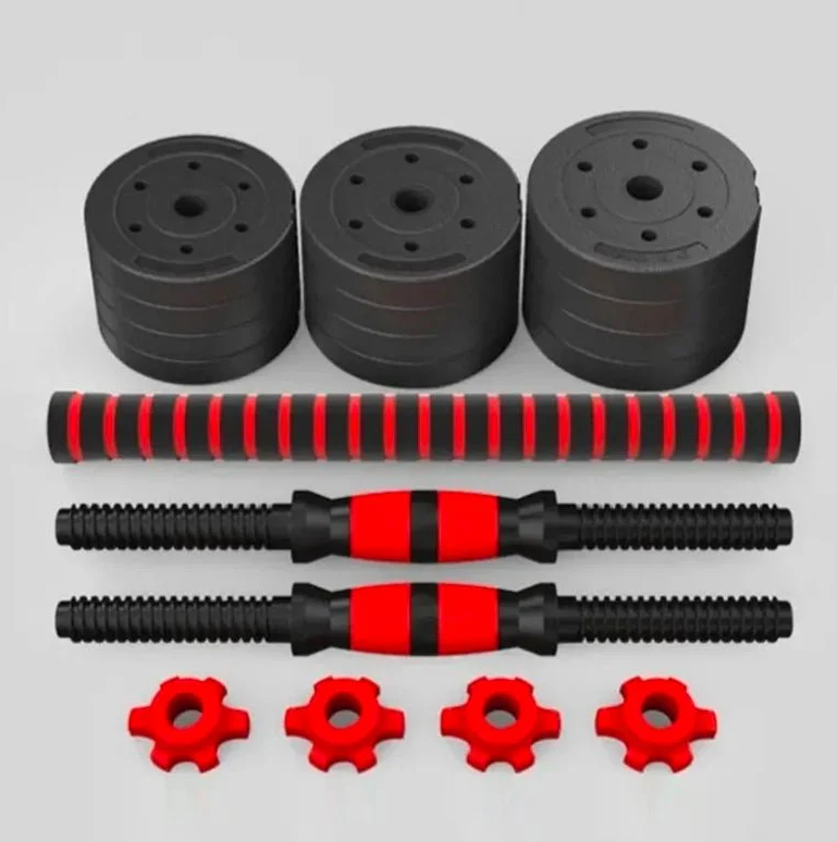 Set Mancuernas Y Barra Armable 20kg Pesa