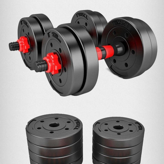 Set Mancuernas Y Barra Armable 20kg Pesa